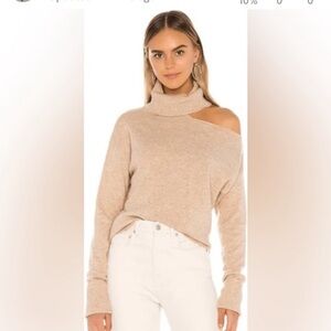 Paige Raundi Wool Open Shoulder Sweater